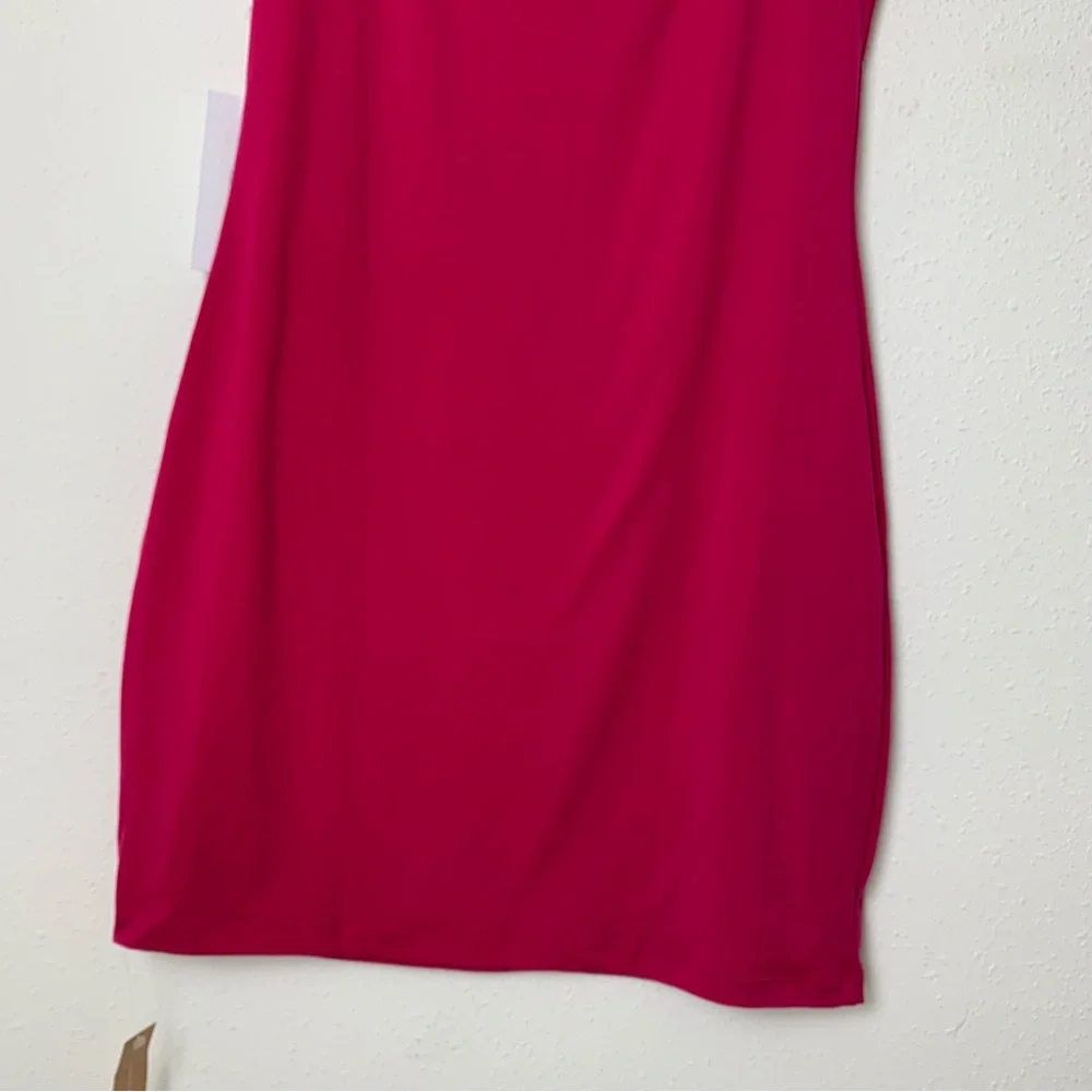Reformation Becky Hot Pink Mini Bodycon Dress Barbiecore NWT Size Medium - Picture 9 of 10